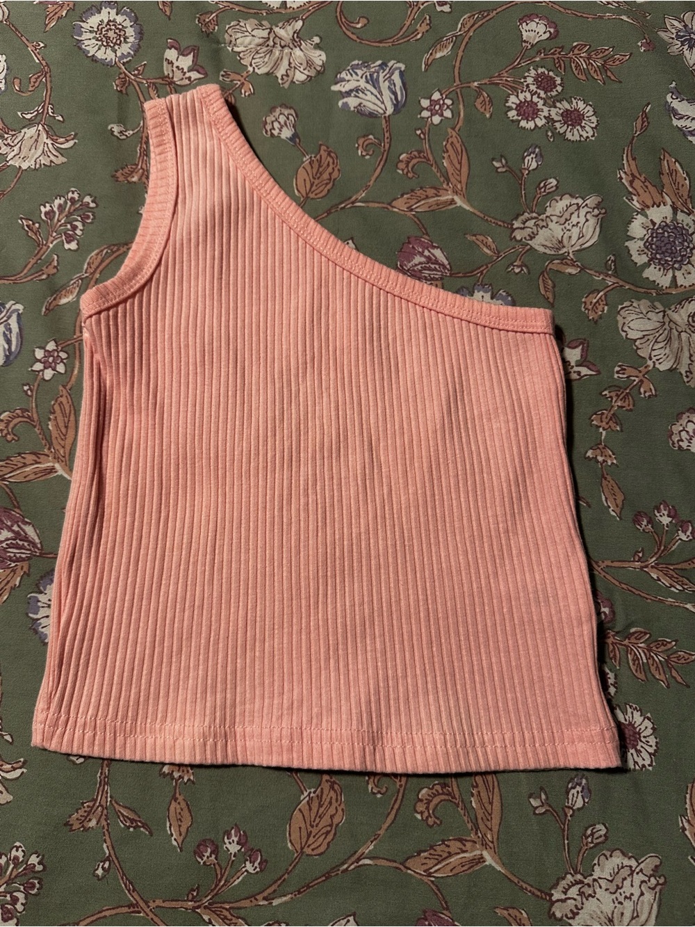 Toddler One Strap Ribbed Tank Top